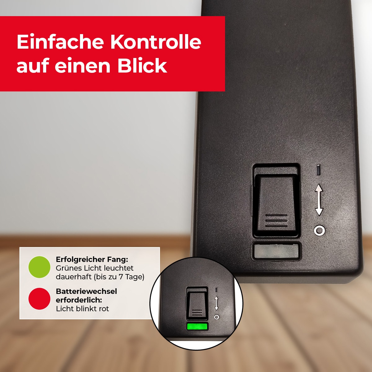 Displayanzeige Elektronische Rattenfalle