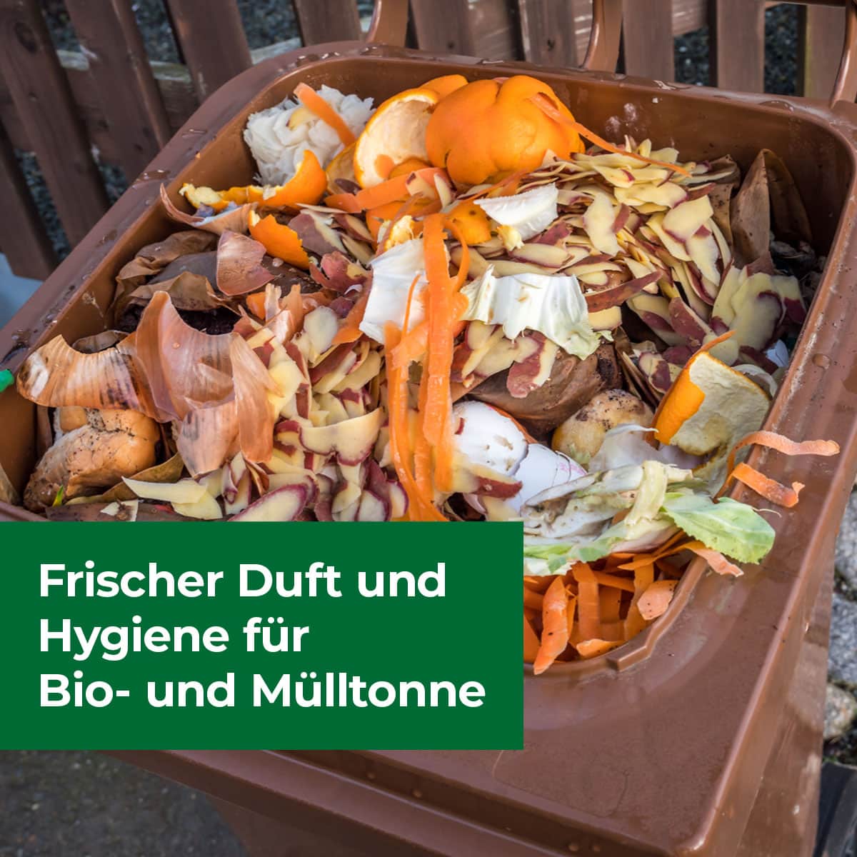 Frischer Duft und Hygiene für Bio- und Mülltonne