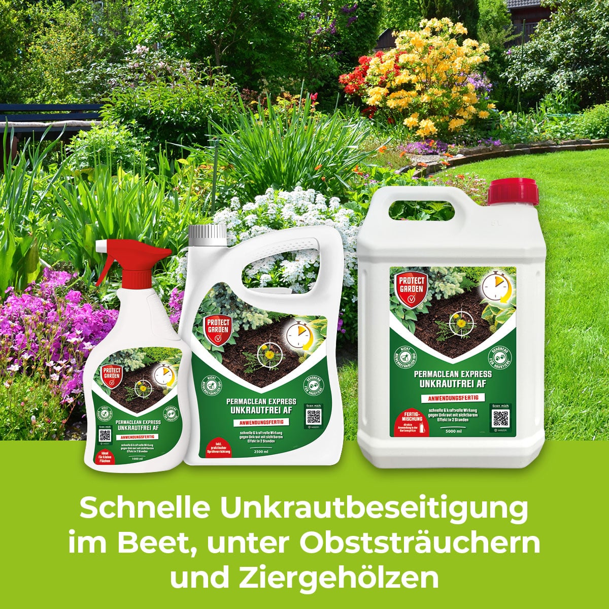 Permaclean Express Unkrautfrei AF Sortimentsübersicht