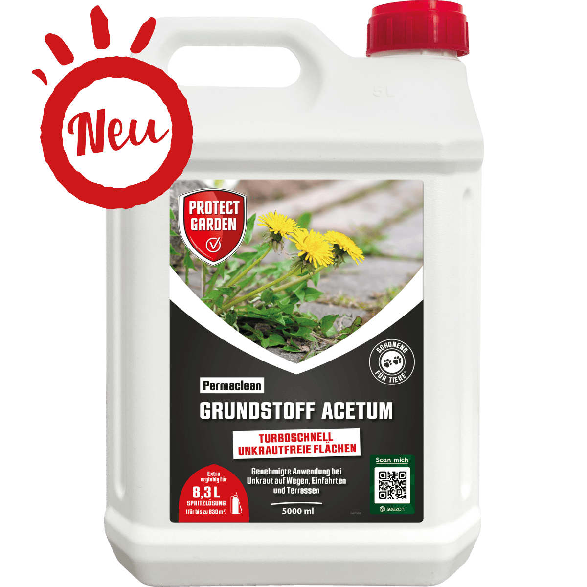 Neu Produkt Permaclean-Grundstoff-Acetum