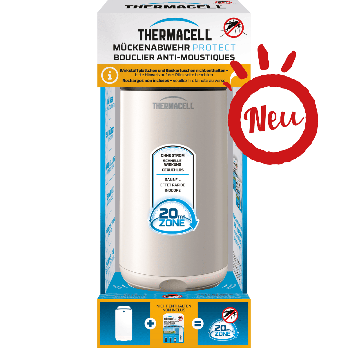 Neu Produkt Thermacell-Muckenabwehr-Protect-Creme-ohne-Wirkstoff