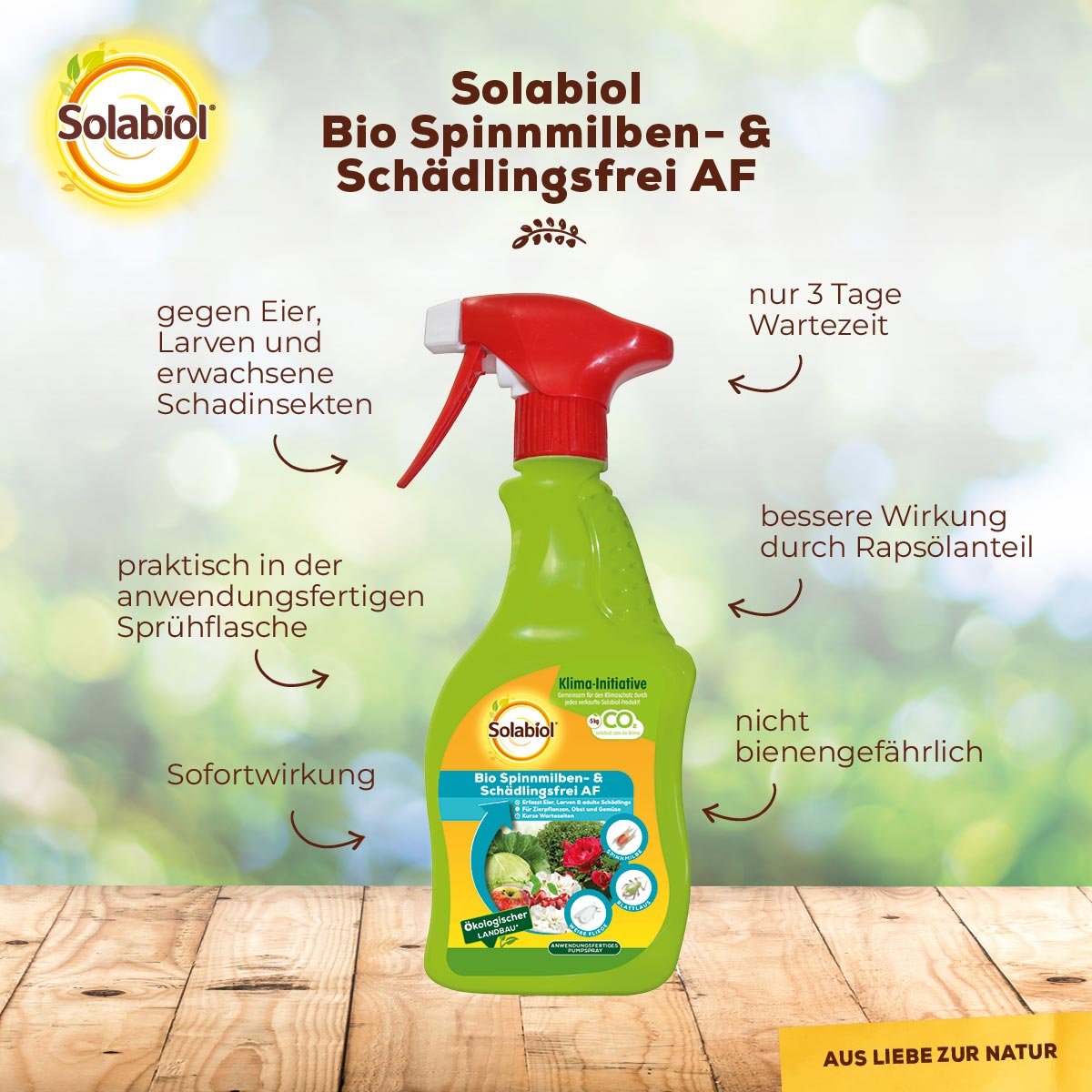 Solabiol Bio Spinnmilben- & Schädlingsfrei AF Produktvorteile