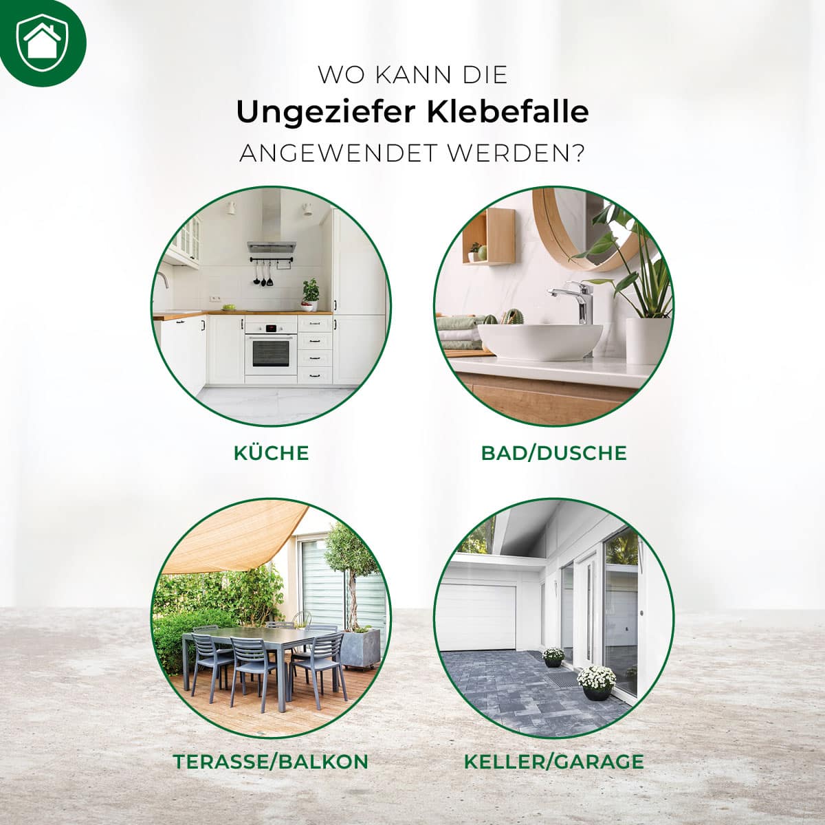 Ungeziefer Klebefalle - Wo platzieren