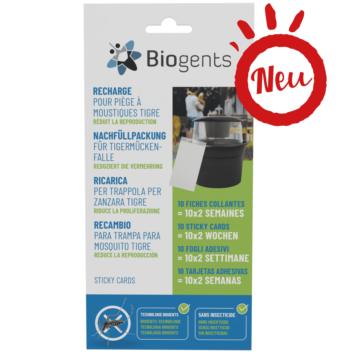 Neu Produkt Biogents-Sticky-Cards