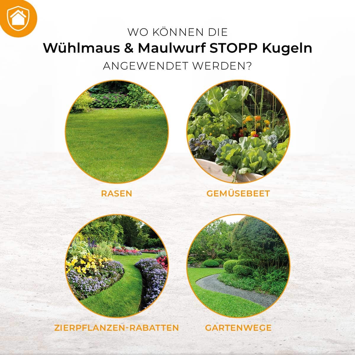 Wo kann Wühlmaus Stopp Kugeln angewendet werden