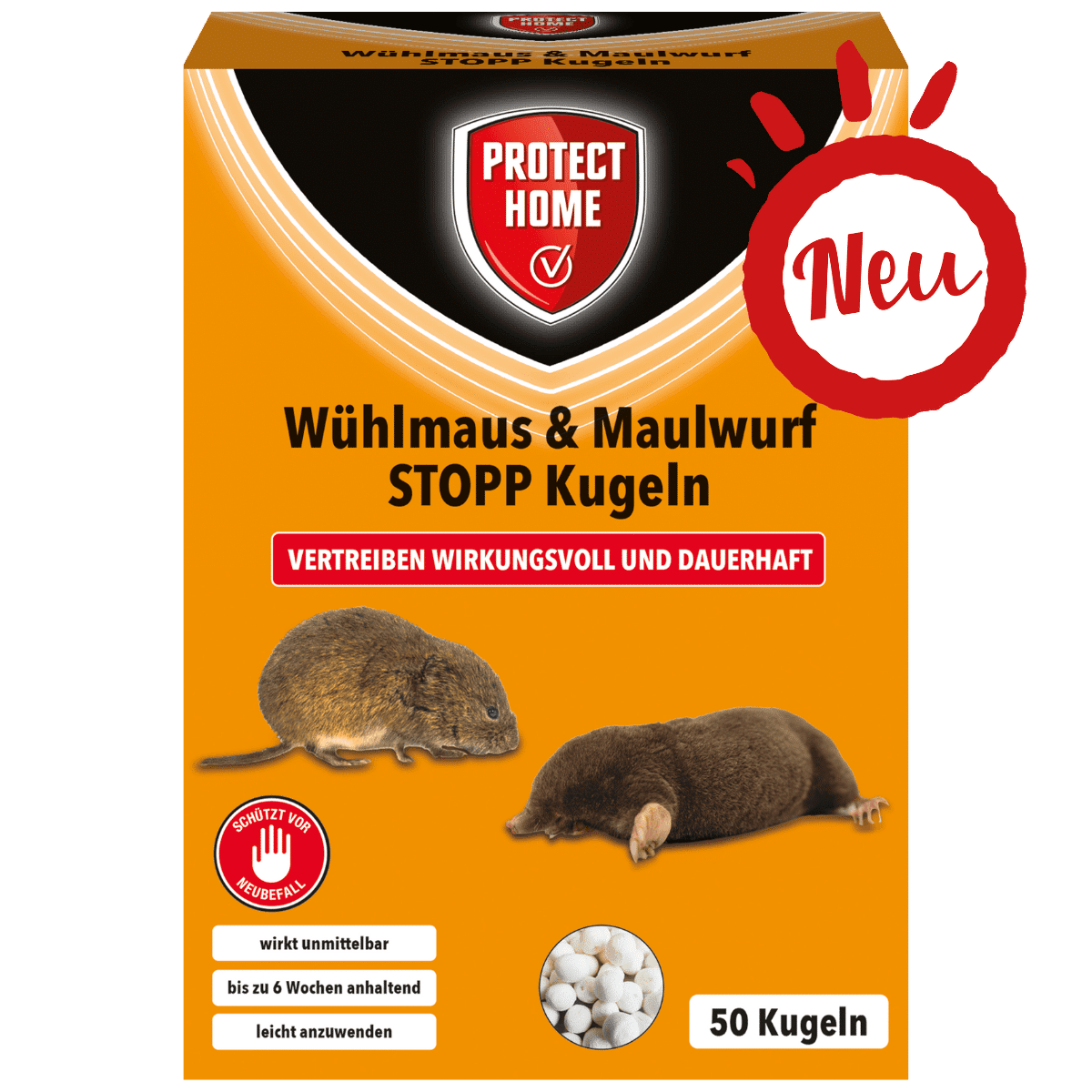 Wühlmaus und Mauswurf Stopp Kugeln