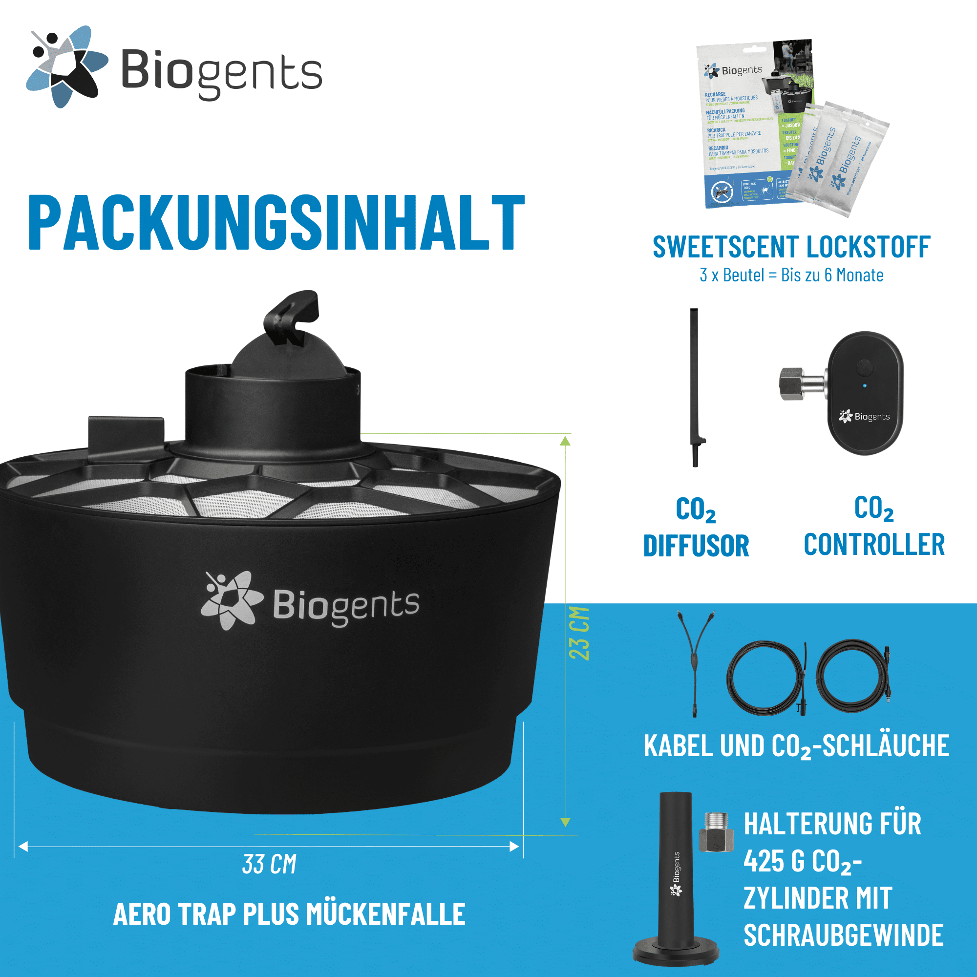 Biogents AERO TRAP PLUS Mückenfalle